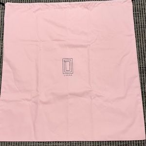Luana Dust Bag Storage Travel Pink Cotton 21x21.5 Crisp and Clean